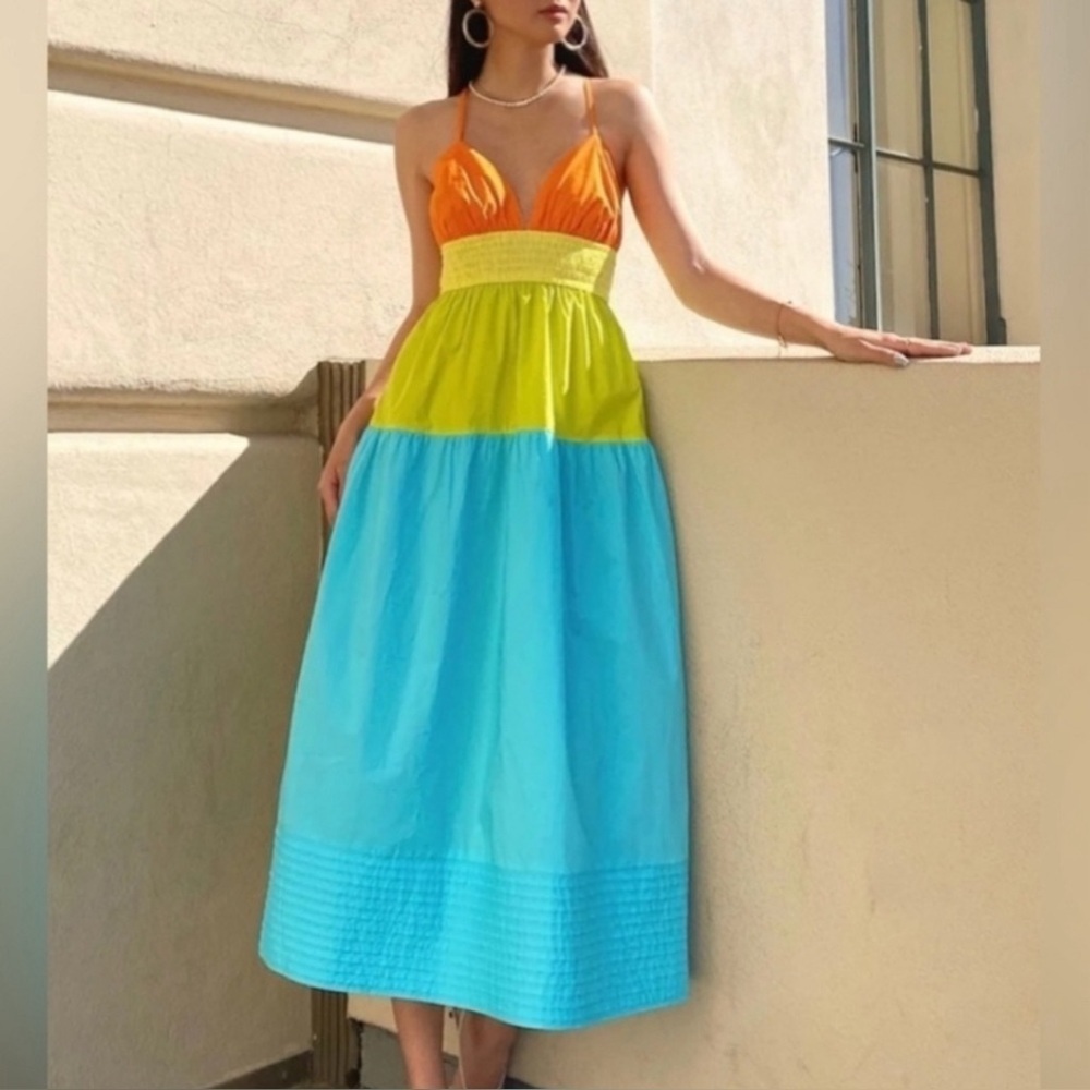 Adelyn Rae Colorblock Dress - Picture 3 of 13